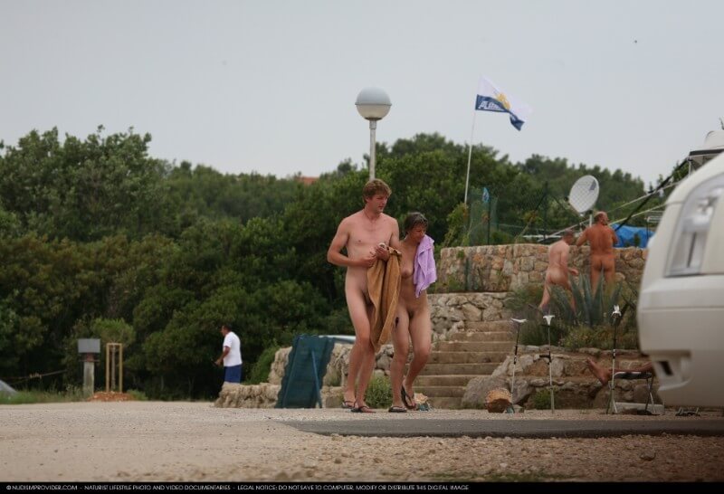 Nudism Family Indian Summer Painting photo gallery - Naturalness and freedom are the core principles of naturism and nudism