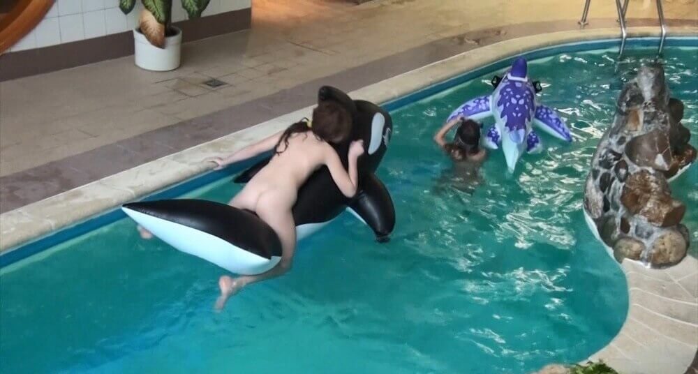 Naturism in the pool Full HD - Naturism and nudism value openness and sincerity