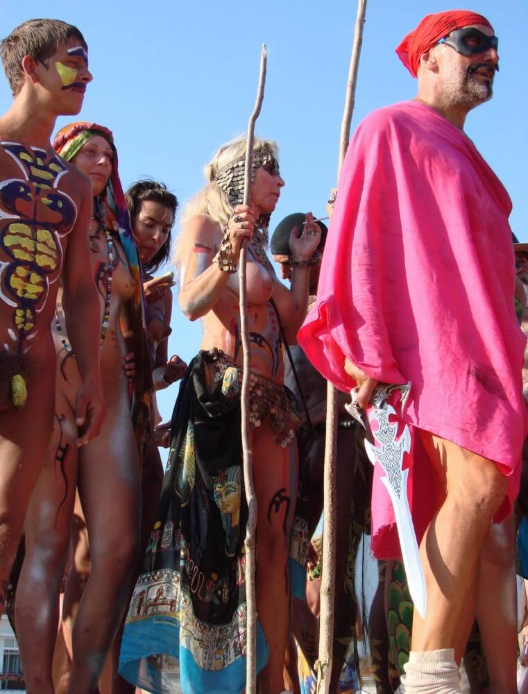 Neptune Day Mountain Top pics - Activities conducted in a state of complete nudity