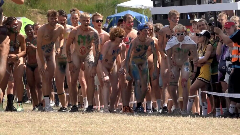 Roskilde Festival Full HD video - Public nudism