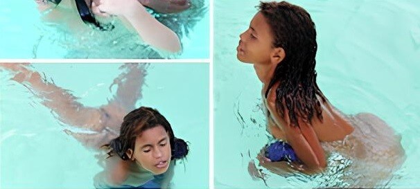 Brazil naturism gallery, Tropic Pool Sunbath 2 - Interaction with Nature Through Naturism