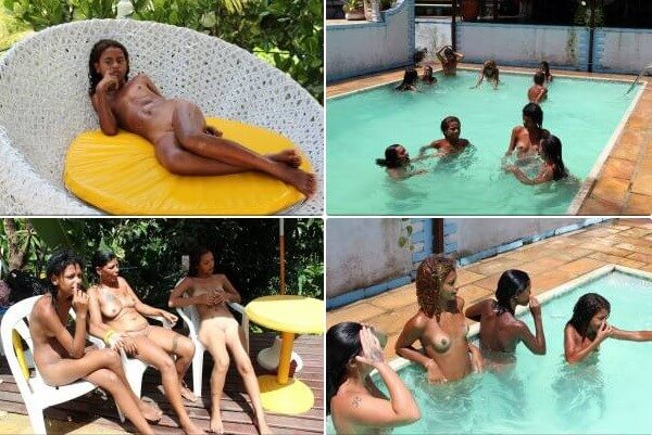 Brazil Pool Sunbath photos - Nudism and naturism encourage a love of nature and oneself
