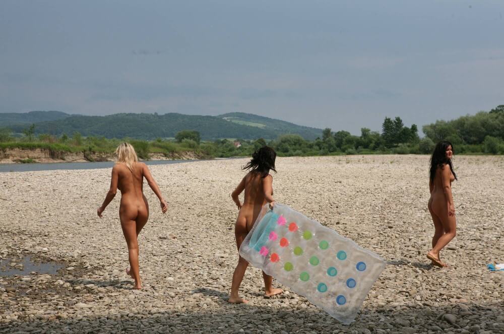 Naturist Park Floating On River photos - Naturism creates harmony with the environment