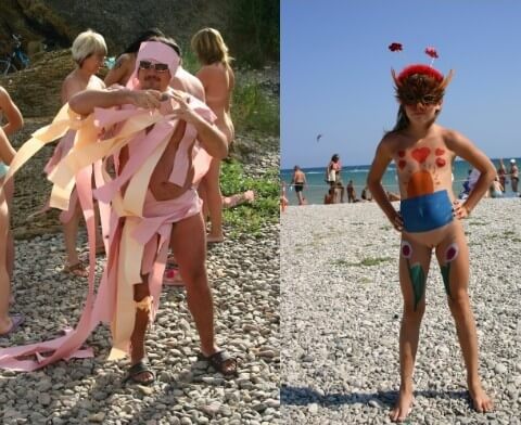 Natural Mud Camouflaging pics - It helps people understand that the naked body is not an object to be judged
