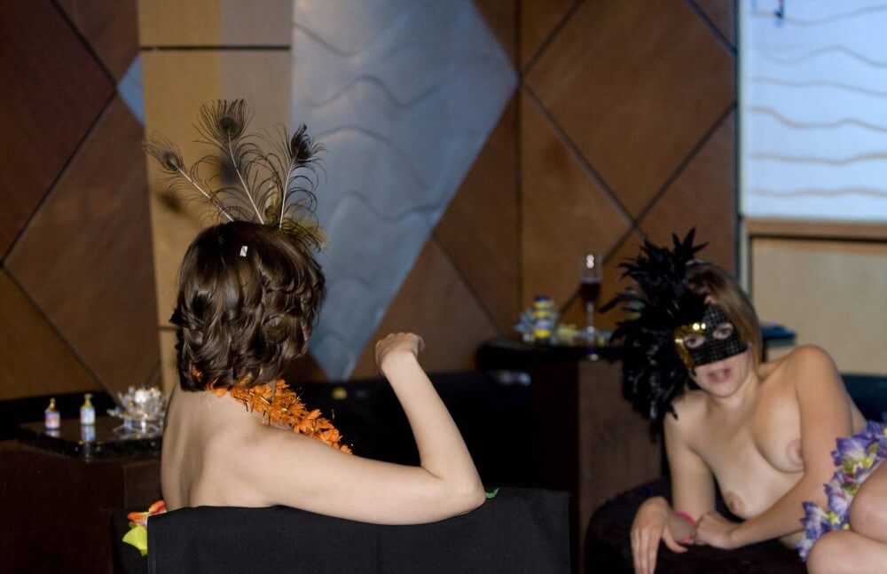 Masquerade Lounging photos - Popularizing nudism among the general public