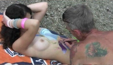 Body Art Nudist Beach 1 Full HD video - It is a philosophy based on trust and respect for the naked body and nature