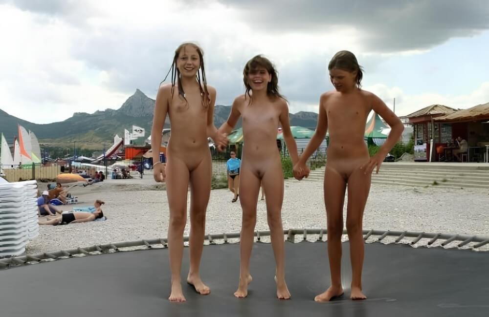 Trampoline pics - Complete Natural Nudity