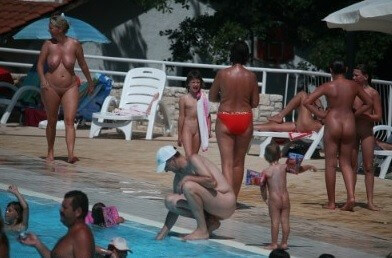 Enjoying The Sunny Pool gallery - Social Nudism Around the World