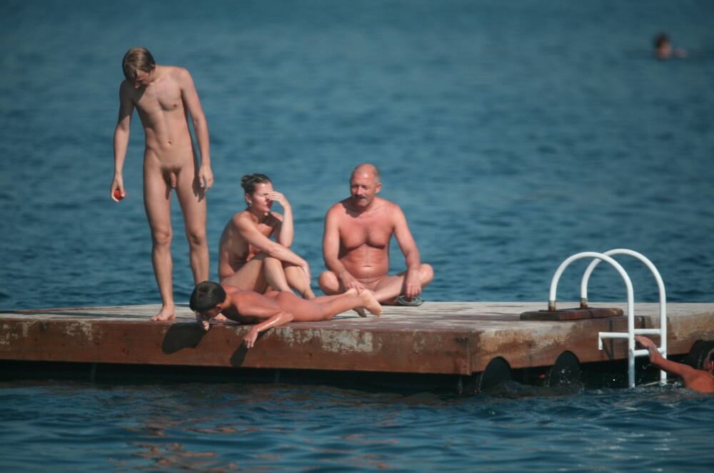 Naturist Family Water Slab pics - Overcoming shame and awkwardness when taking off clothes