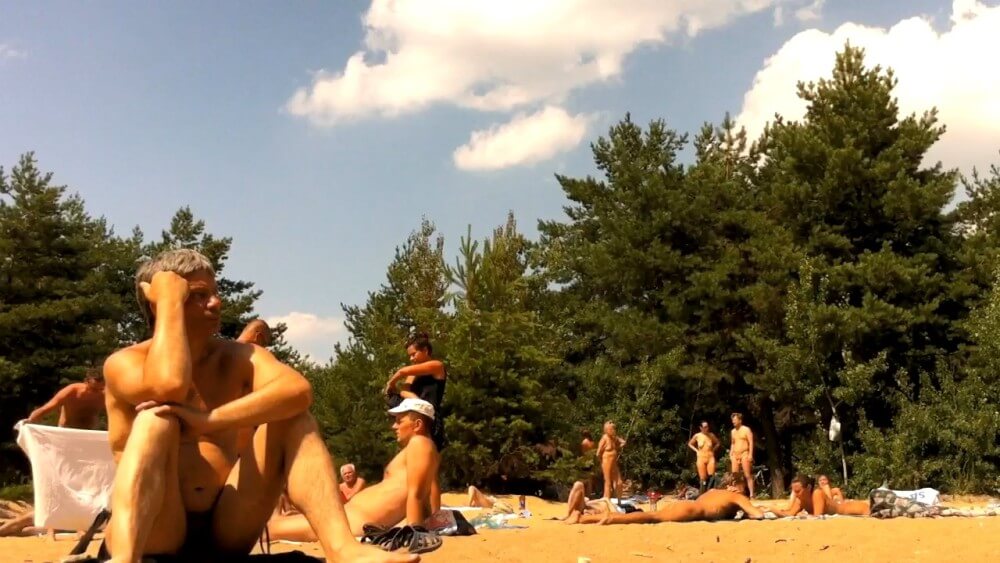 Nudist camping in the forest video HD - People who practice naturism value naturalness and simplicity