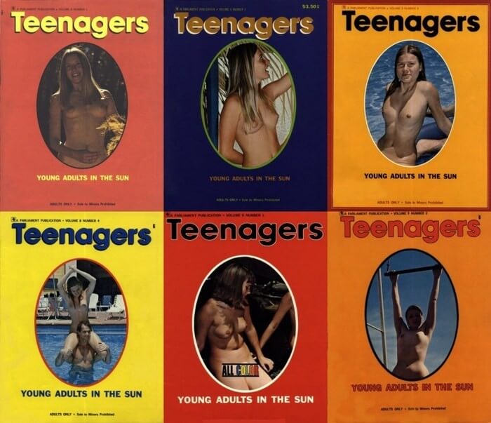 Teenagers magazines: Young adults in the sun - A naked person is asexual among nudists